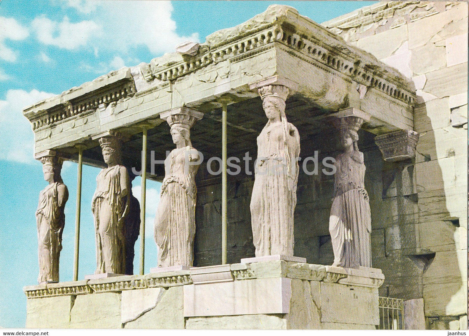Athens - Acropolis - Caryatides - Ancient Greece - Greece - used - JH Postcards