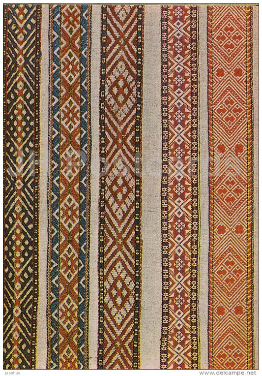 Belts . Helme , Karksi , Mustjala , Pöide , Karja - The Estonian National Museum - 1984 - Estonia USSR - unused - JH Postcards