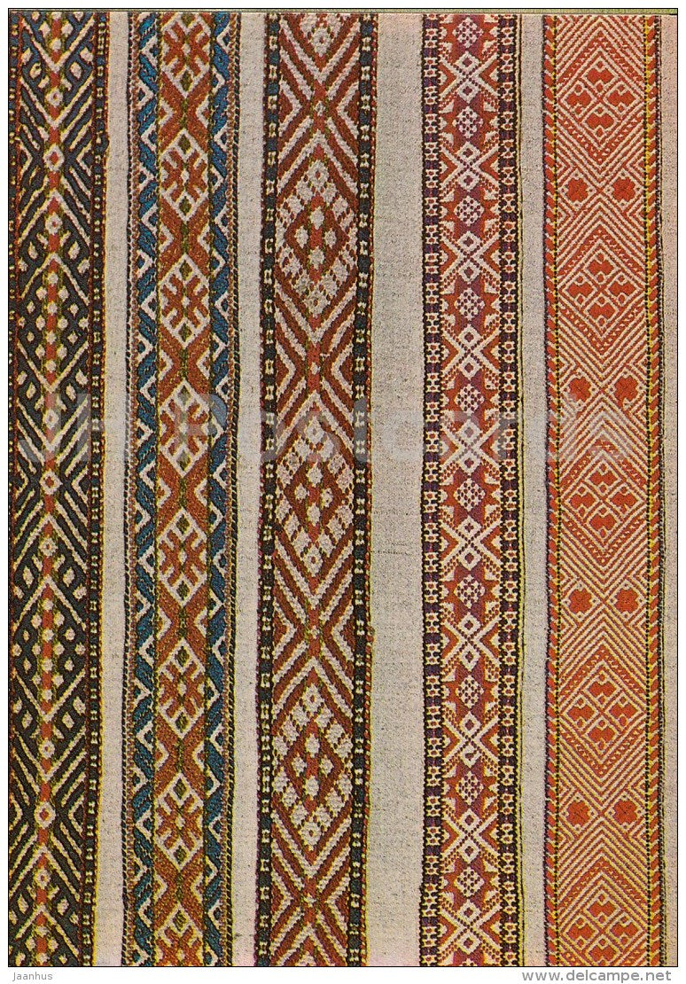 Belts . Helme , Karksi , Mustjala , Pöide , Karja - The Estonian National Museum - 1984 - Estonia USSR - unused - JH Postcards