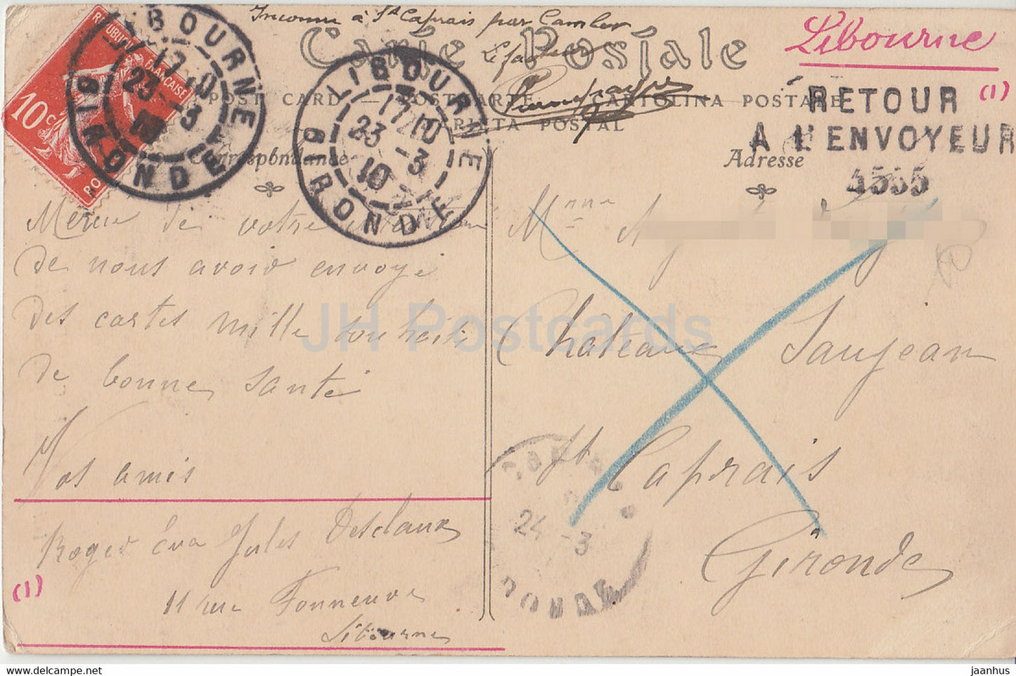 Rocamadour - Intérieur de la Chapelle Saint Amadour - 42 - carte postale ancienne - 1910 - France - occasion