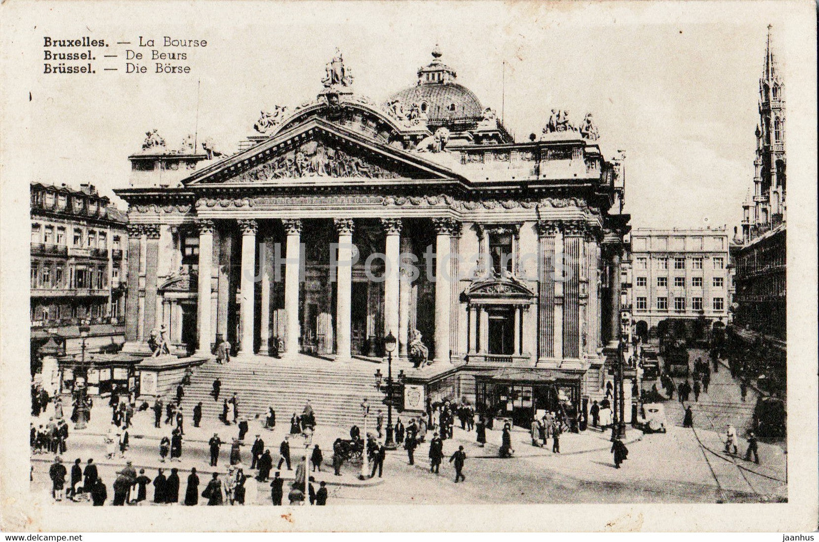 Bruxelles - Brussels - La Bourse - Die Borse - old postcard - Belgium - unused - JH Postcards