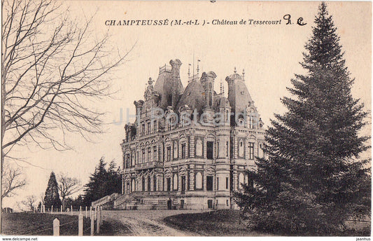 Champteusse - Chateau de Tessecourt - castle - old postcard - France - unused - JH Postcards