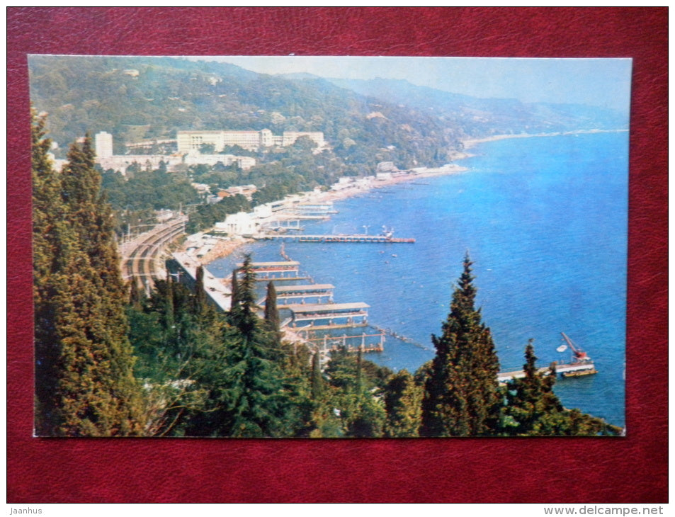 Hosta view - Sochi - Black Sea Coast - 1974 - Russia USSR - unused - JH Postcards