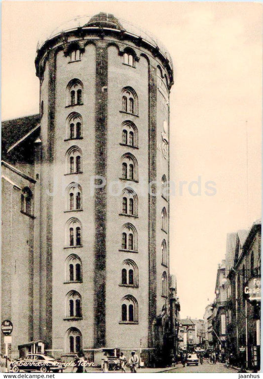 Copenhagen - Kobenhavn - The Round Tower - Runde Tarn - 13779 - old postcard - Denmark - unused - JH Postcards