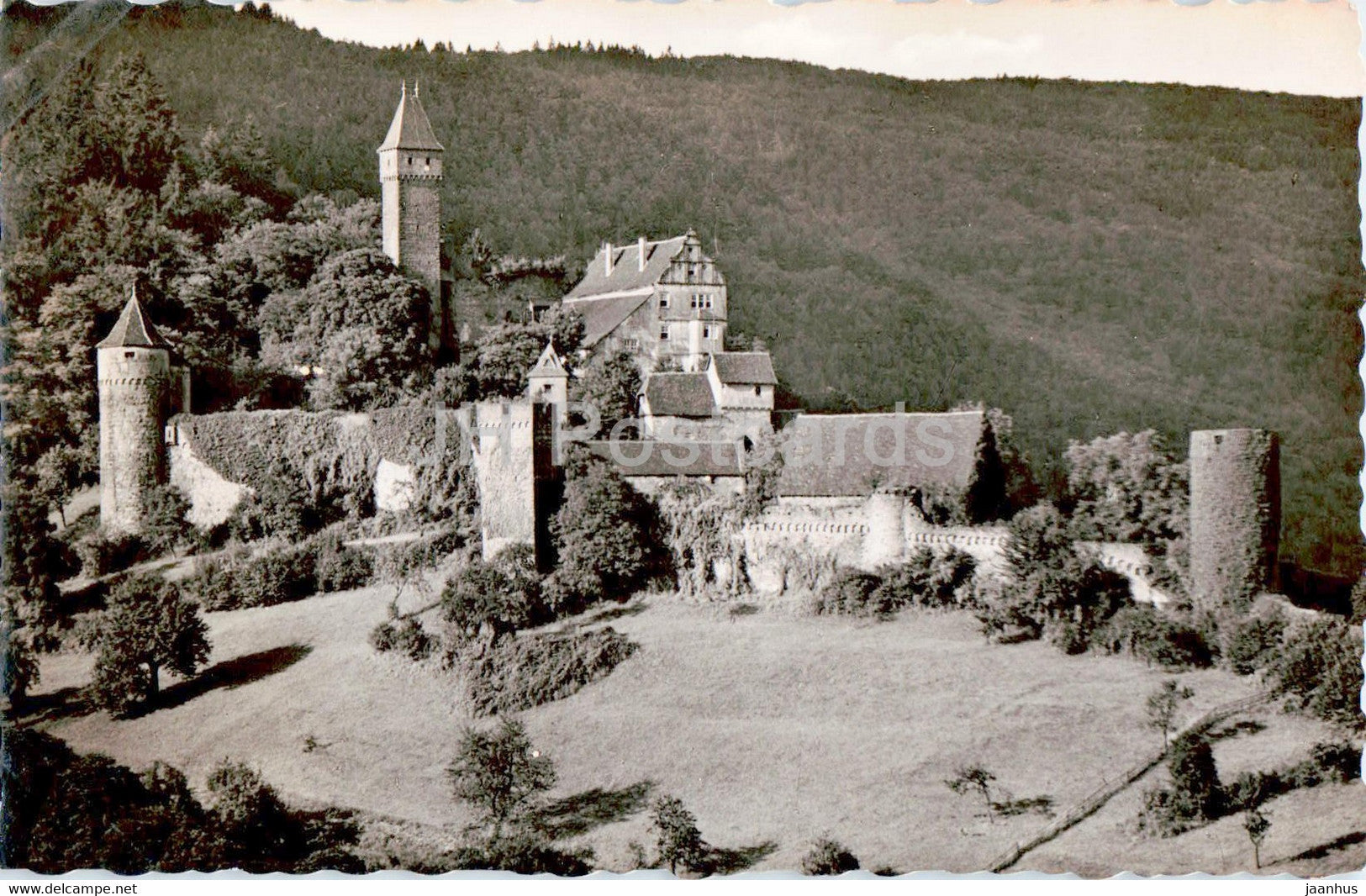 Hirschhorn a Neckar - Schloss - castle - Germany - unused - JH Postcards