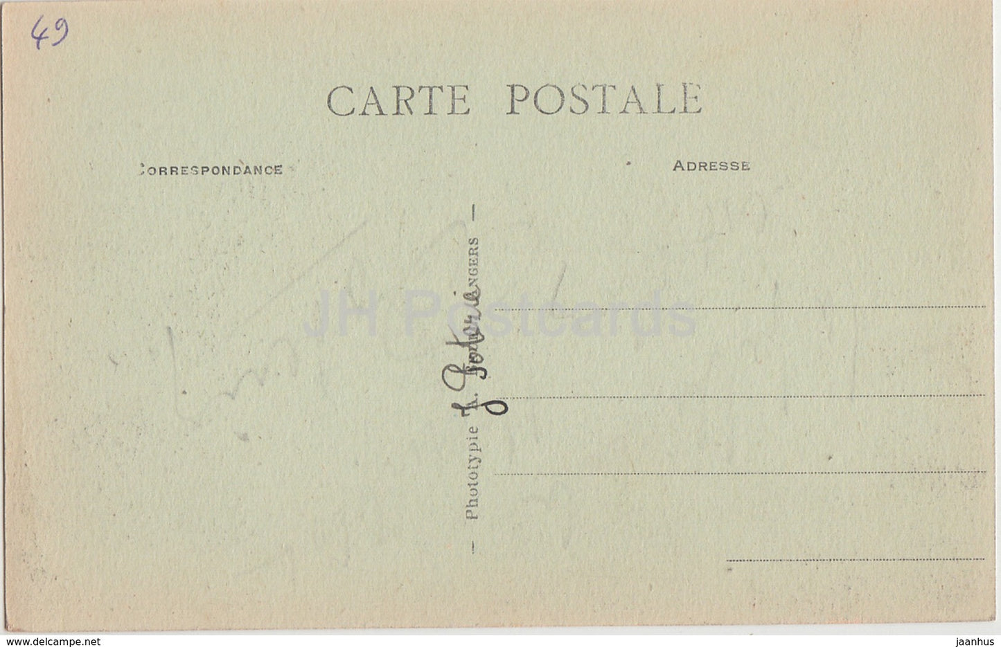 Champteusse - Chateau de Tessecourt - Schloss - alte Postkarte - Frankreich - unbenutzt