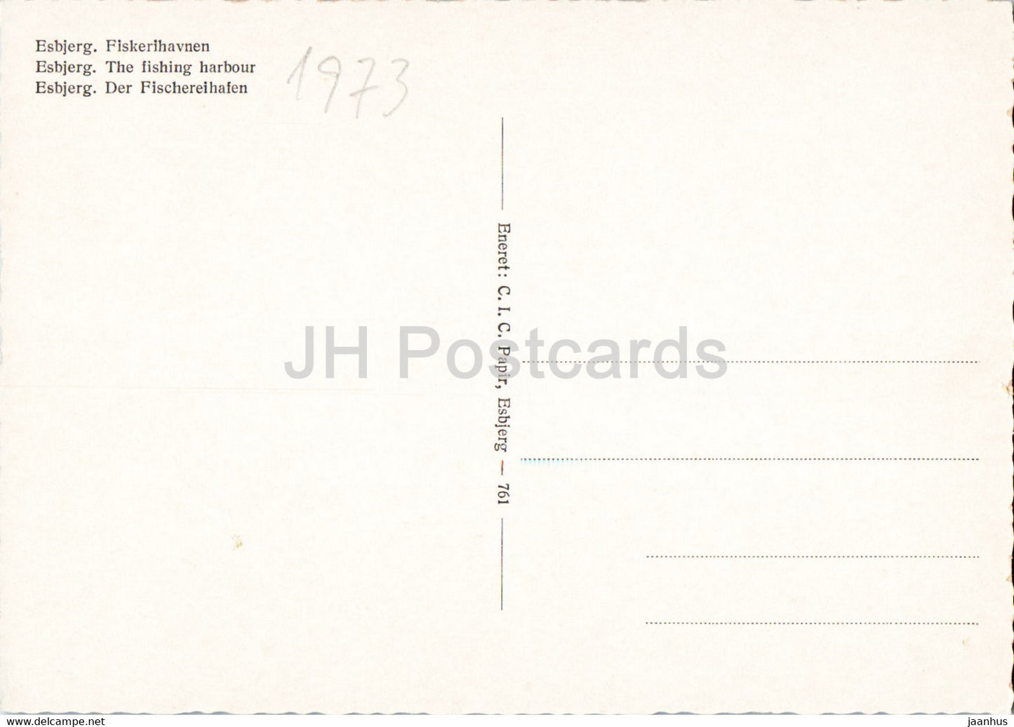 Esbjerg - Le port de pêche - navire - bateau - Danemark - inutilisé