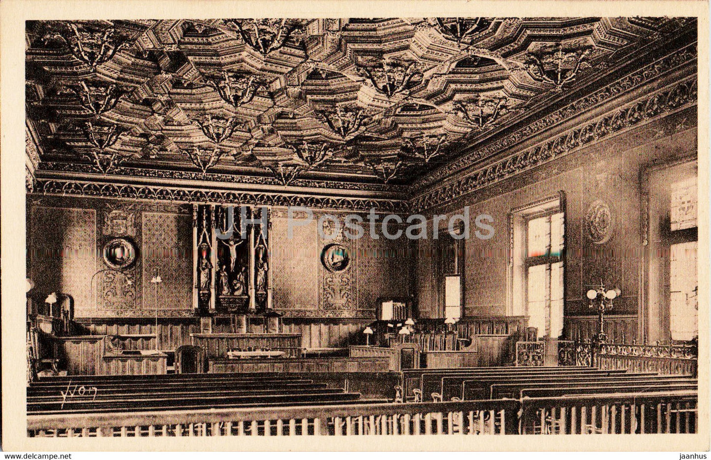 Rouen - Palais de Justice - Salle des Seances du Parlement - 7 - old postcard - France - unused - JH Postcards