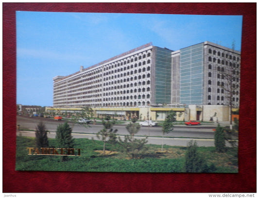 Dwelling Houses in Friendship of the Peoples Square  - Tashkent - 1988 - Uzbekistan USSR - unused - JH Postcards