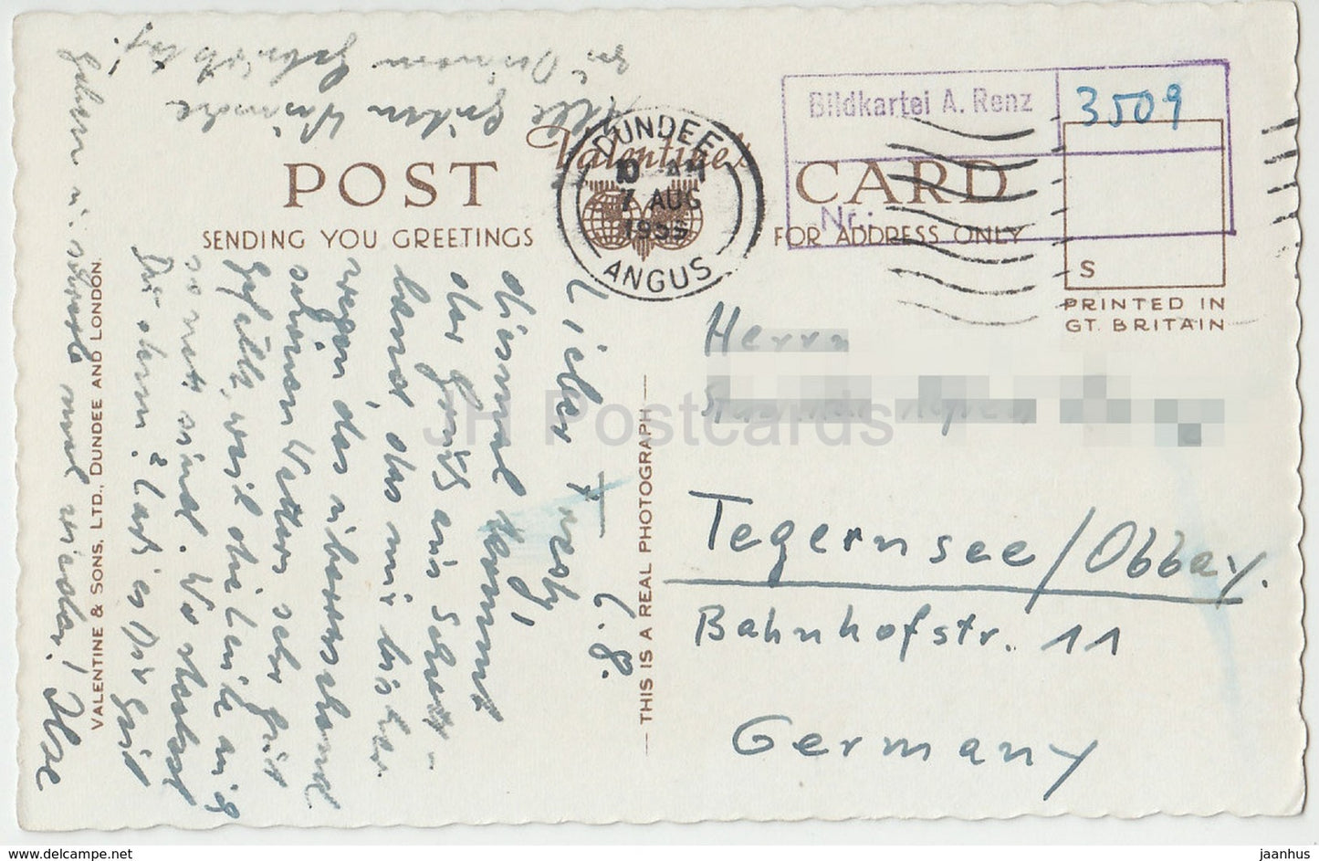 Dundee - Tay Bridge - evening - train - 84328 - 1959 - United Kingdom - Scotland - used