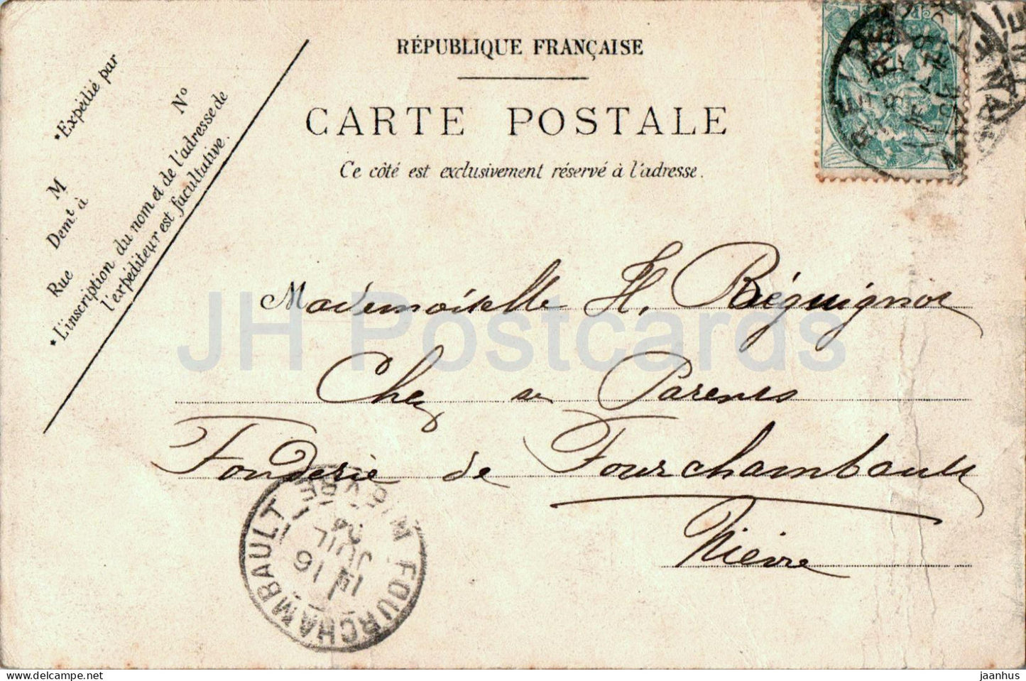 Saint Martin D'Ablois - La Source du Sourdon - Les Environs d'Epernay - 29 - alte Postkarte - 1904 - Frankreich - gebraucht