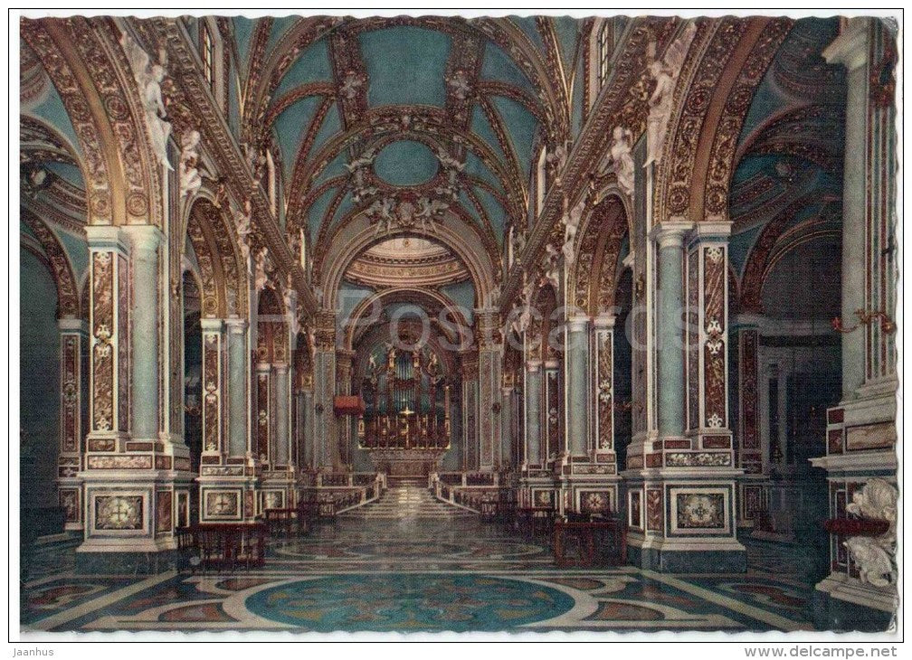 Interno della Basilica , Cosimi Fanzago - Montecassino - Lazio - Italia - Italy - unused - JH Postcards
