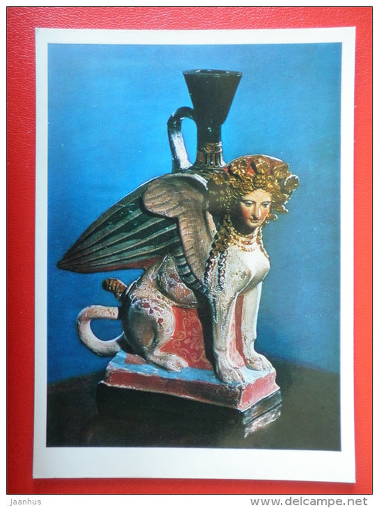 Phanagorian Sphinx , V century BC - Ancient Greece - Applied Arts - 1970 - Russia USSR - unused - JH Postcards