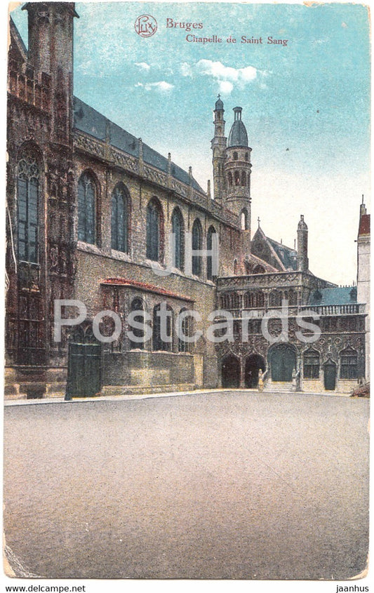 Bruges - Brugge - Chapelle de Saint Sang - Feldpost - old postcard - 1917 - Belgium - used - JH Postcards
