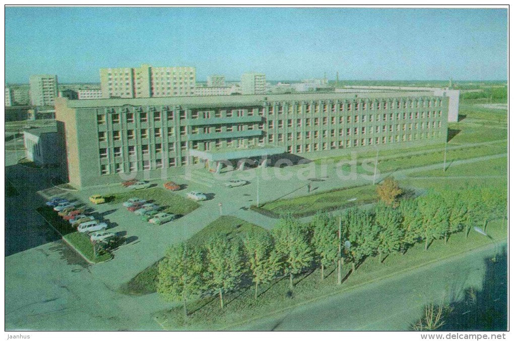 new building of the Polytechnical Institute - Novgorod - 1980 - Russia USSR - unused - JH Postcards