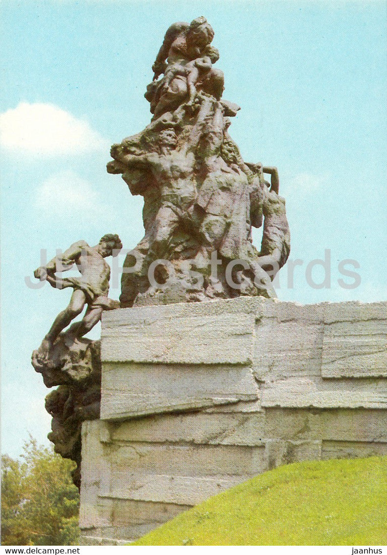Kyiv - Kiev - monument to Soviet citizens and prisoners of war - victims of fascism - 1979 - Ukraine USSR - unused - JH Postcards