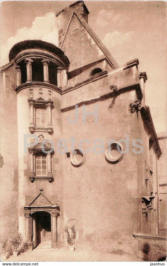 Bourges - Hotel Lallemand - La Cour - 68 - old postcard - France - unused - JH Postcards