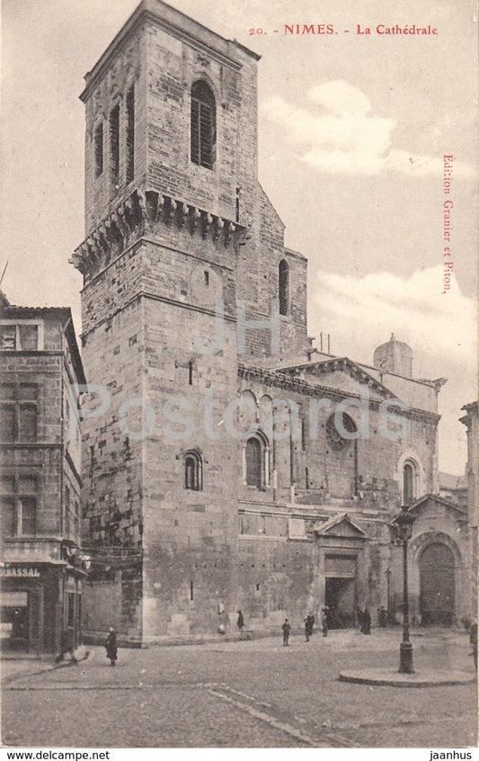Nimes - La Cathedrale - 20 - cathedral - old postcard - France - unused