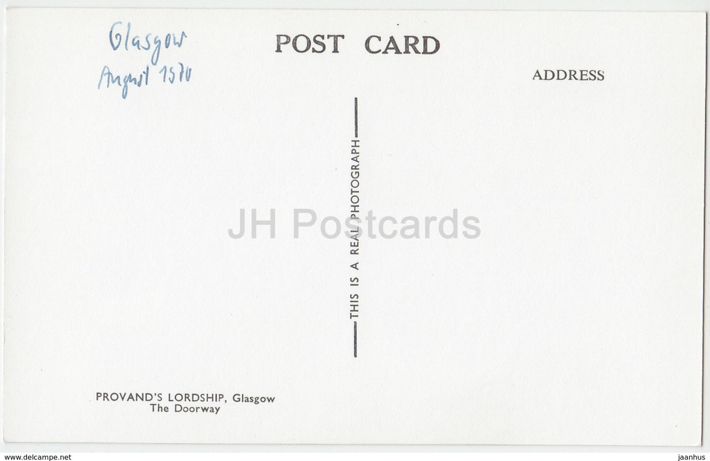 Glasgow - Provand' s Lordship - The Doorway - 1970 - Royaume-Uni - Ecosse - utilisé