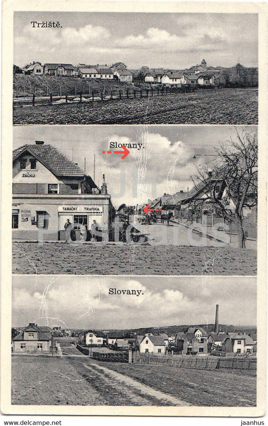 Trziste - Slovany - old postcard - Czech Republic - used - JH Postcards
