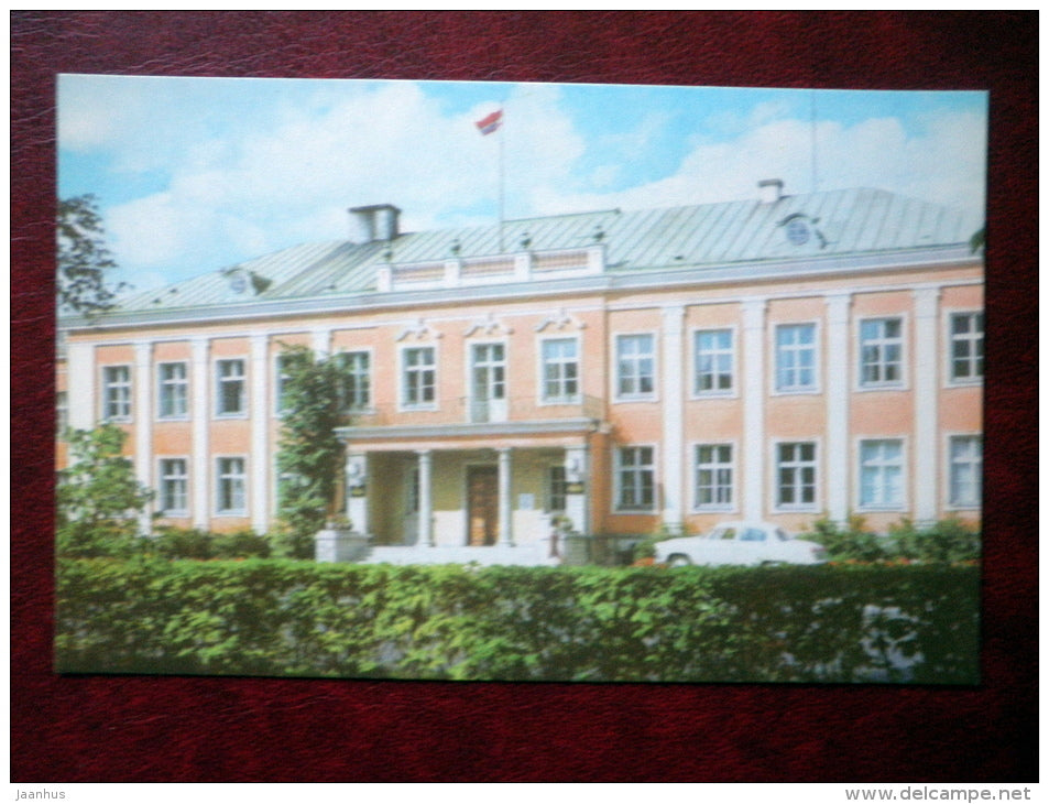 Kadriorg Palace - car Volga - Tallinn - 1973 - Estonia USSR - unused - JH Postcards