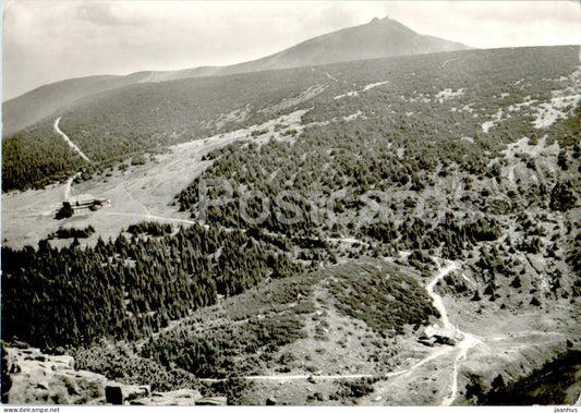 Krkonose - Snezka - 1603 m - mountain - 1970s - Czech Repubic - Czechoslovakia - used - JH Postcards