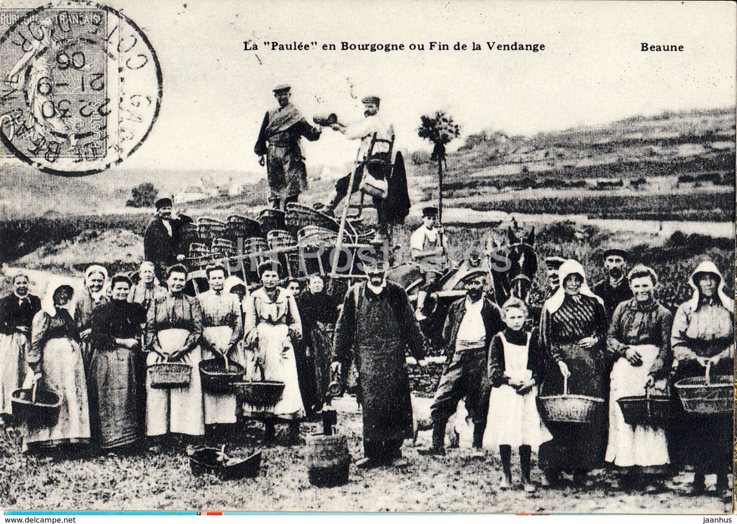 Dijon - La Paulee en Bourgogne ou Fin de la Vendange - REPRODUCTION - France - unused - JH Postcards