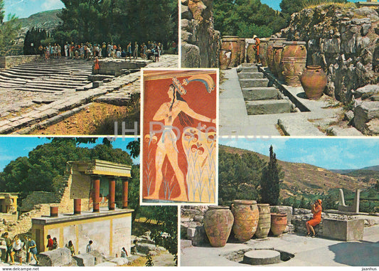 Knossos Palace - multiview - Ancient Greece - Greece - used - JH Postcards