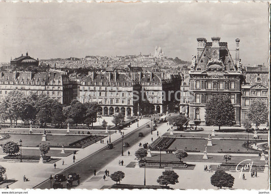 Paris et ses Merveilles - La butte Montmartre vue du palais du Louvre - old postcard - 1946 - France - used - JH Postcards