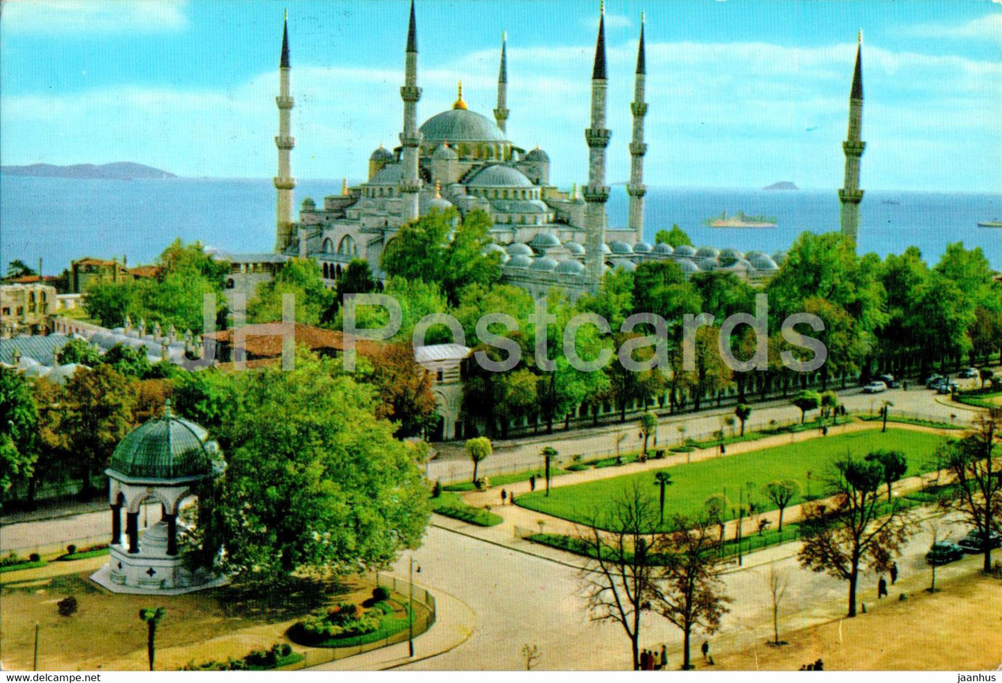 Istanbul - The Blue Mosque and German Fountain - 1 - Turkey - used - JH Postcards