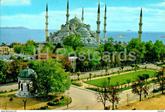 Istanbul - The Blue Mosque and German Fountain - 1 - Turkey - used - JH Postcards