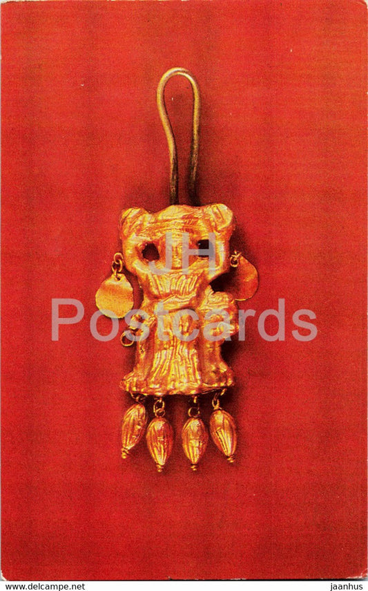 Pendant - Goddess - Liubimovka - Goldwork of 6th-2nd centuries BC - Ancient Art - 1979 - Russia USSR - unused - JH Postcards