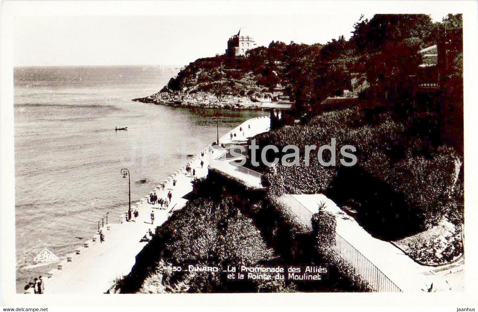 Dinard - La Promenade des Allies et la Pointe du Moulinet - 50 - old postcard - France - unused - JH Postcards