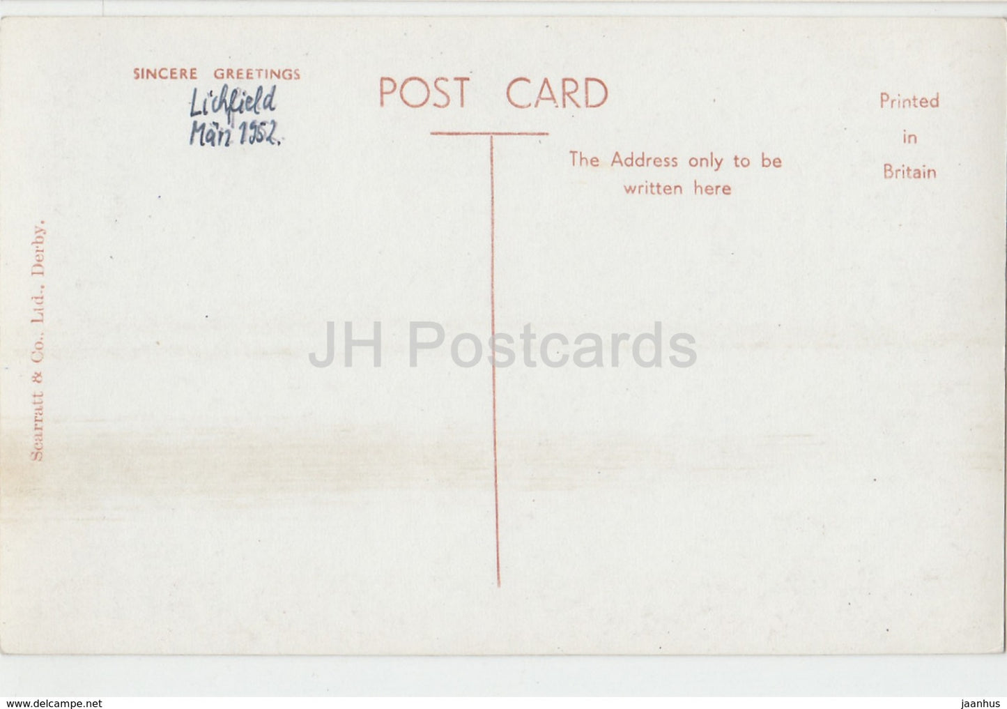 Lichfield Cathedtal - Interior - 984 - 1952 - United Kingdom - England - used