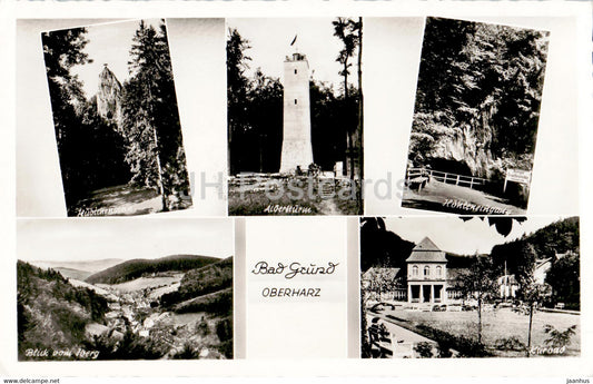 Bad Grund - Oberharz - Albertturm - Kurbad - old postcard - Germany - unused - JH Postcards