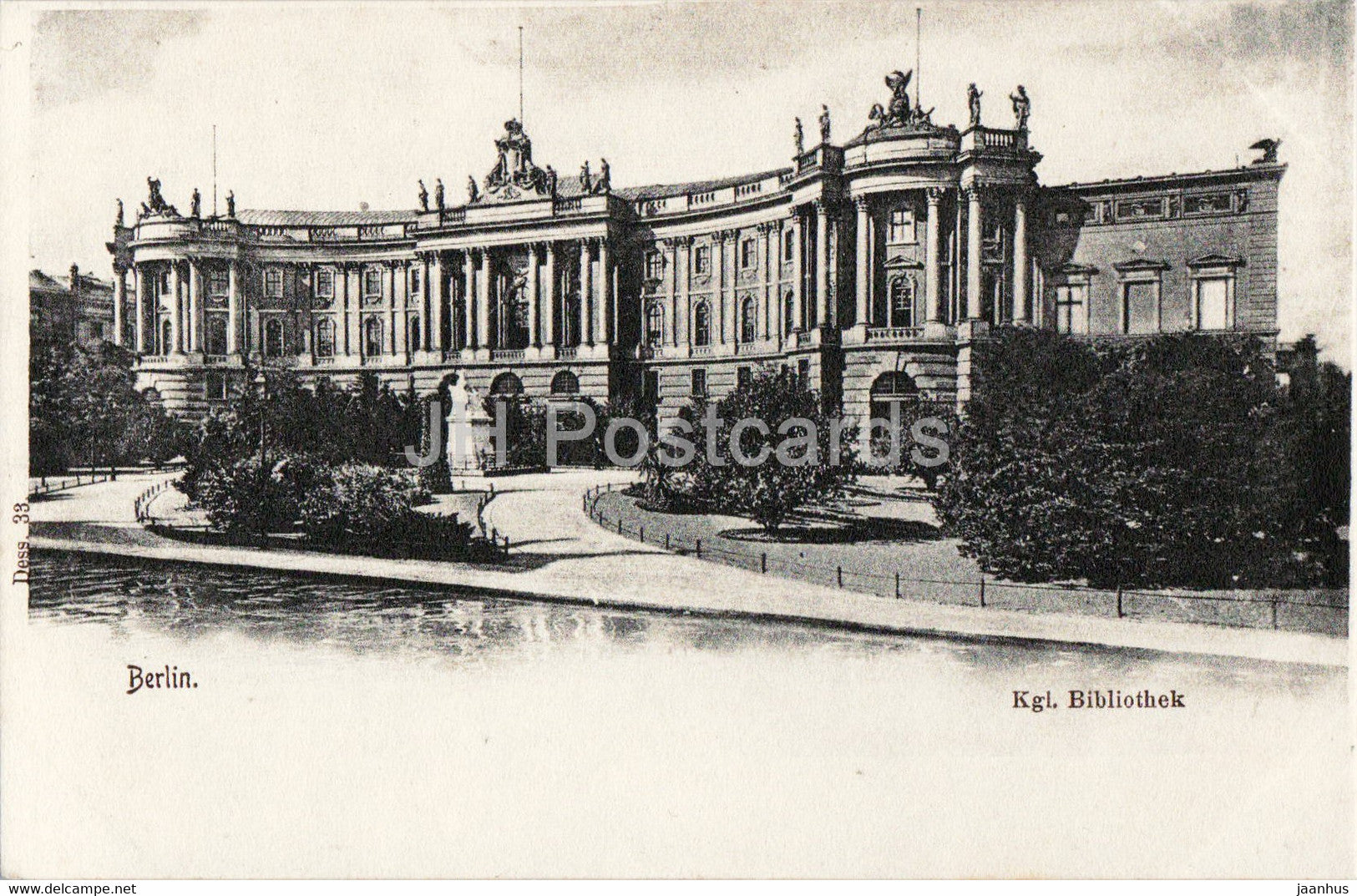 Berlin - Kgl Bibliothek - library - old postcard - Germany - unused - JH Postcards