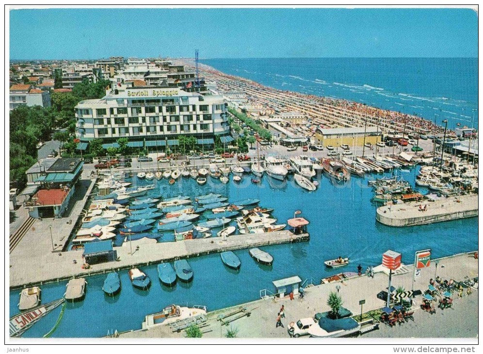 Darsena e Porto Canale - dockyards and harbour canal - Forli - Emilia-Romagna  R. 14 - Italia - Italy - sent to Germany - JH Postcards