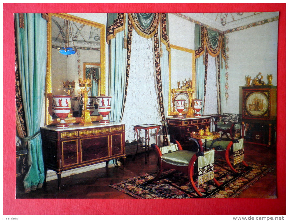 The Bedroom - The Pavlovsk Palace - Pavlovsk - 1985 - Russia USSR - unused - JH Postcards