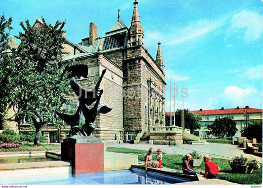 Turku - Abo - Museum of Art and Statue Swans - Finland - unused - JH Postcards
