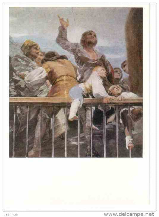 painting by Francisco Goya - The Miracle of St Anthony , 1798 - spanish art - unused - JH Postcards