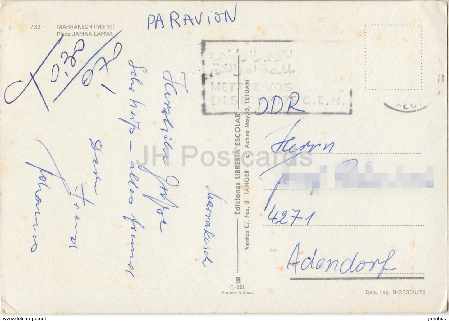 Marrakech - Marrakesh - Plaza Jamaa Lafma - 732 - Morocco - used