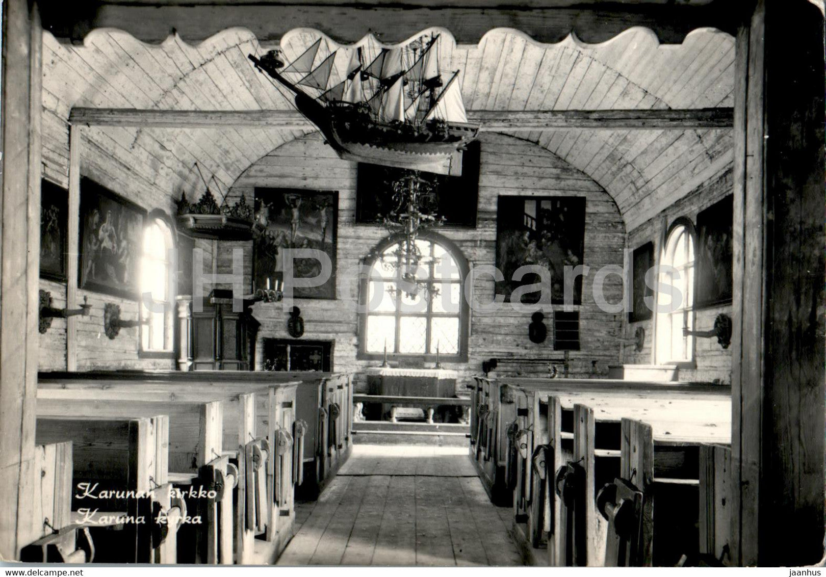 Helsinki - Seurasaaren ulkomuseo - Karunan Kirkko - church - museum - Finland - unused - JH Postcards