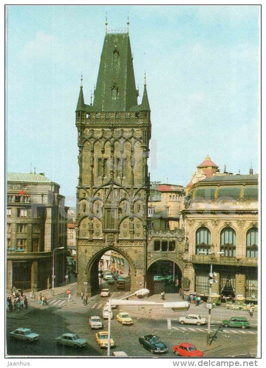 Praha - Prague - The Powder Tower - Czechoslovakia - Czech - unused - JH Postcards