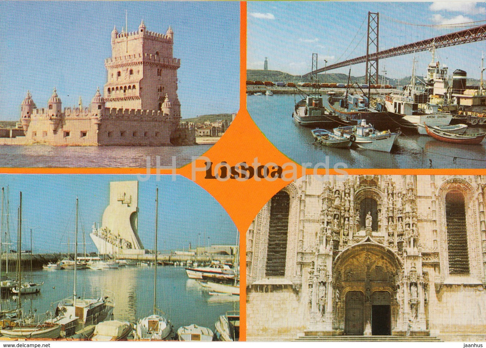 Lisboa - Aspecto da cidade - City view - multiview - ship - boat - 57 - Portugal - unused - JH Postcards