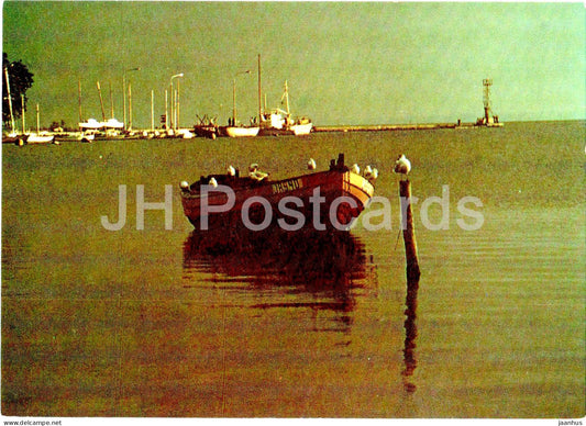 Port Rybacki - fishing port - boat - Poland - unused - JH Postcards