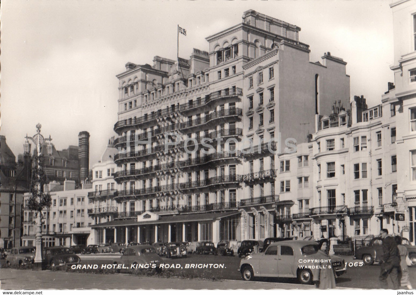 Brighton - Grand Hotel - King's Road - car - 1065 - England - United Kingdom - unused - JH Postcards