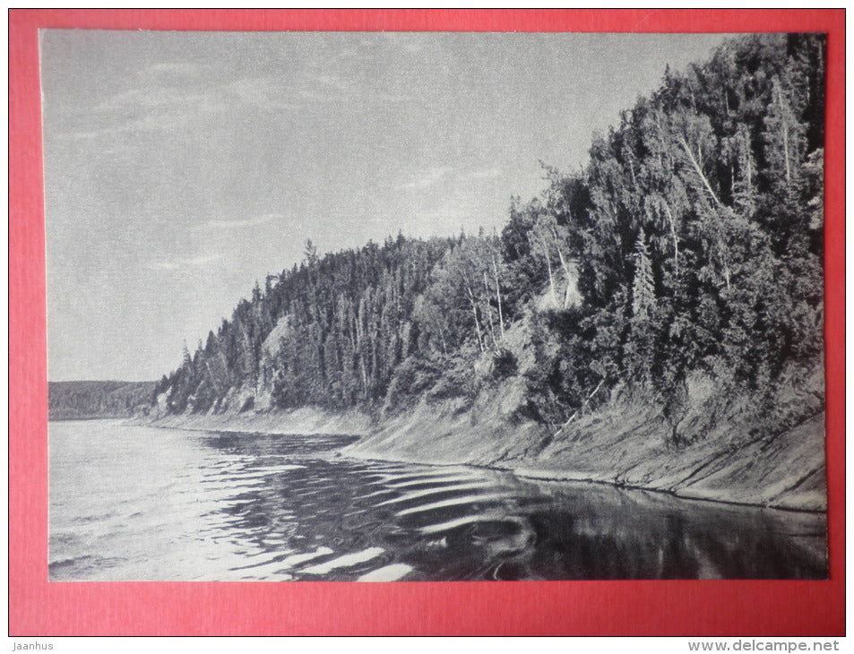 right bank near Kureyka area - Yenisei River - 1956 - Russia USSR - unused - JH Postcards
