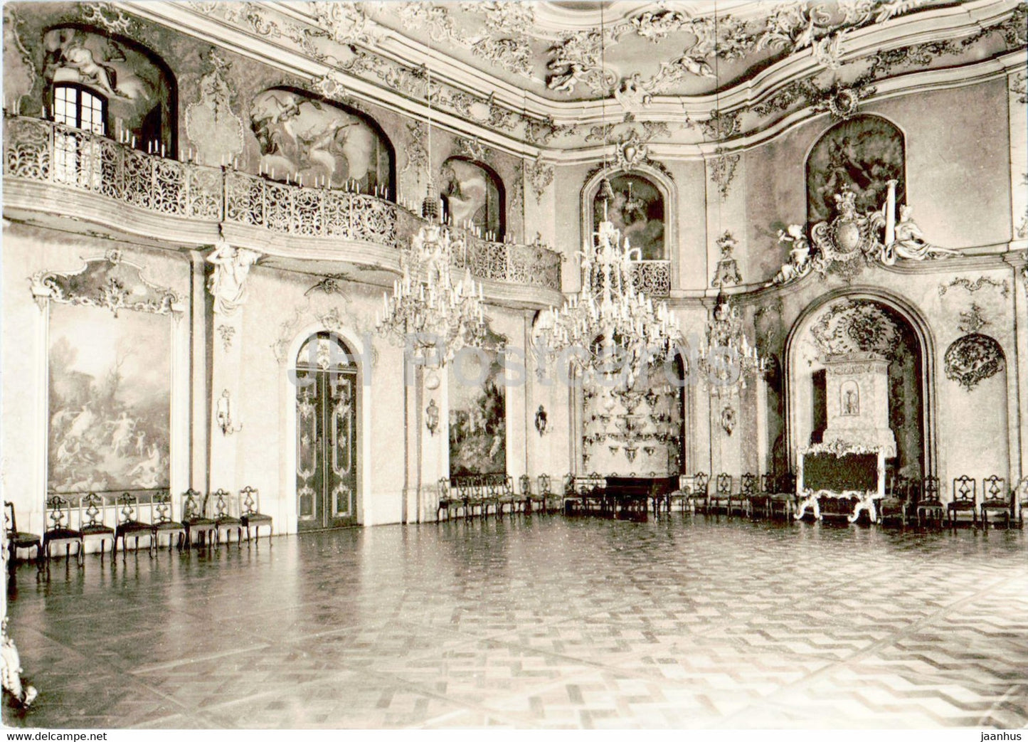 Rudolstadt - Grosser Festsaal der Heidecksburg - old postcard - 1972 - Germany DDR - unused - JH Postcards