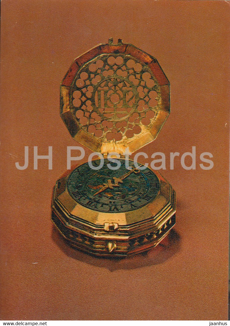 A Watch - Applied Art in Moscow Kremlin Museum - 1978 - Russia USSR - unused - JH Postcards