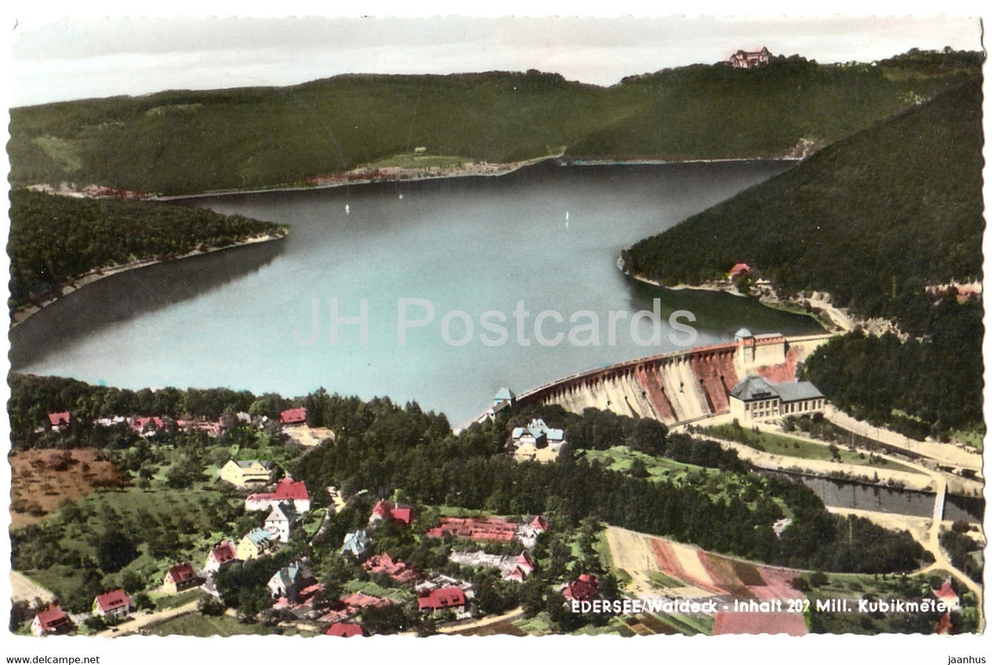 Edersee - Waldeck - Edertalsperre - 1962 - Germany - used - JH Postcards